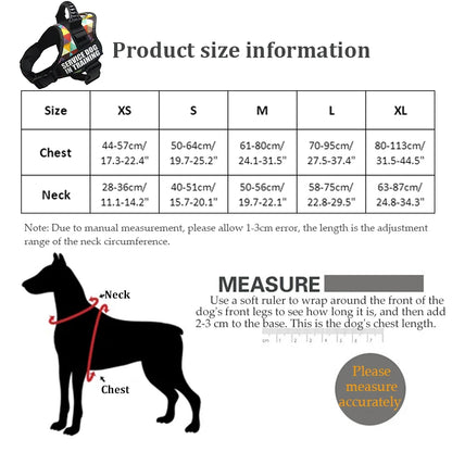 Nylon K9 Personalized Dog harness Reflective Adjustable Harness for Small Medium Large Dogs No Pull Dog Harness for Dropshipping
