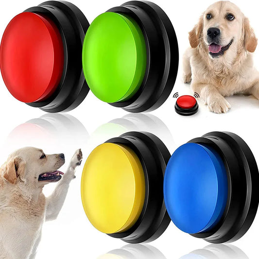 Pet Toys Voice Recording Button  Dog Buttons for Communication Pet Training Buzzer Recordable Talking Button Intelligence Toy