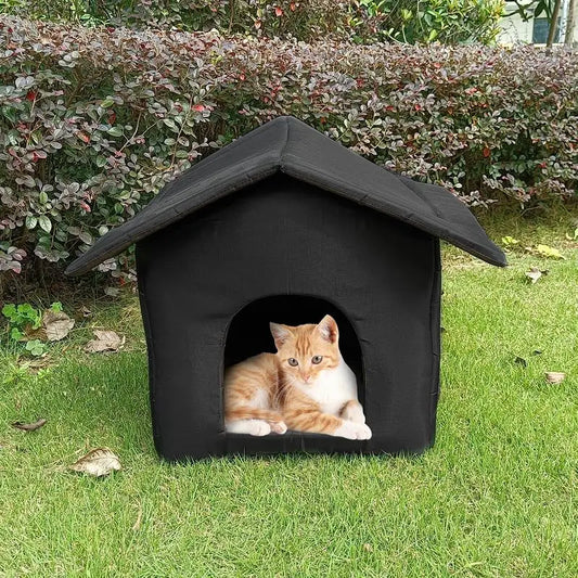Waterproof Outdoor Pet House Thickened Cat Nest Tent Cabin Pet Bed Tent Shelter Cat Kennel Portable Travel Nest Pet Carrier