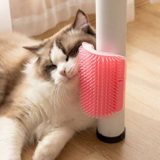 Cat Massage Comb Pet Brush Corner Scrape Hair Removal for Cats Beauty Clean Corner Brush Removable Pet Grooming Cat Self Groomer