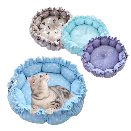 Creative Soft Warm Pet Bed Nest Dual-Use Adjustable Drawstring Pet Nest Bed Pet Cushion For Cats Puppies Pet Supplies