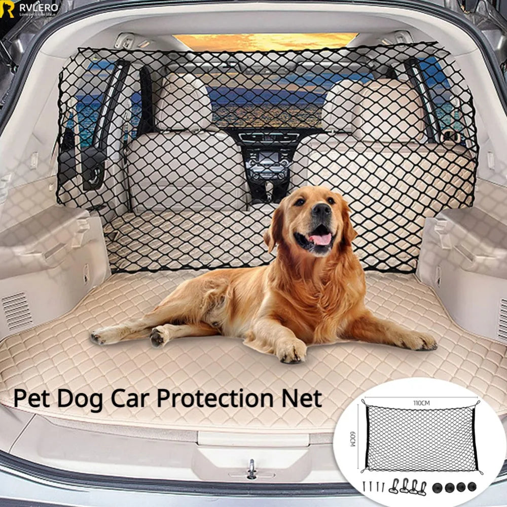 Car Trunk Fence Pet Dog Isolation Protective Net Sturdy  Durable Elastic Isolation Nets Pets Safety Fence for Any Vehicle