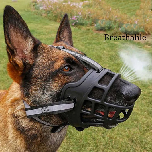 1PC Silicone Pet Dog Muzzle Comfy Breathable Basket Muzzles  Stop Biting Barking Chewing for Small Medium Large & X-Large Dog