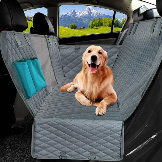 143×153CM Double Zipper Car Pet Seat Pad Waterproof Dirt Resistant Suitable Multiple Models Solid Color Cars Rear Seats Cushion