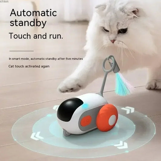 Remote Controlled Smart Cat Toy 2 Modes Automatic Moving Toy Car for Cats Dogs Interactive Playing Kitten Training Pet Supplies