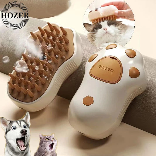 3 in 1 Pet Brush Cat Steam Brush Comb Dog Brush Electric Spray Cat Hair Brushes Massage Pet Grooming Hair Removal Combs