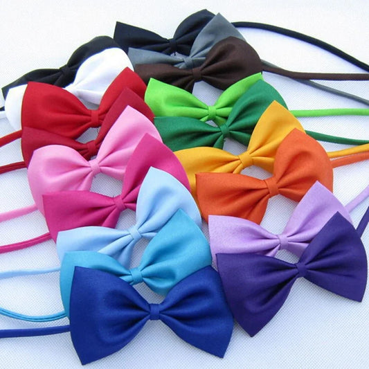 Mix Color Wholesale 50/100 pcs Pet Grooming Accessories For Dogs Rabbit Cat Dog Bow Tie Adjustable Puppy Dog Bows Pet Products