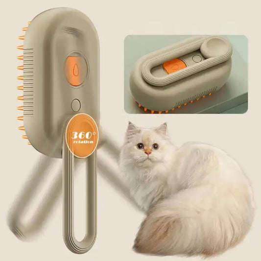 Pet Massage Comb Pet Steam Electric Spray Hair Removal Comb Pet Grooming Anti-Flying Hair Spray Brush for Dogs and Cats