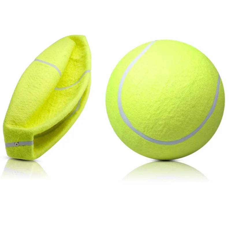 24CM Giant Tennis Ball For Dog Chew Toy Pet Dog Interactive Toys Big Inflatable Tennis Ball Pet Supplies Outdoor Cricket Dog Toy