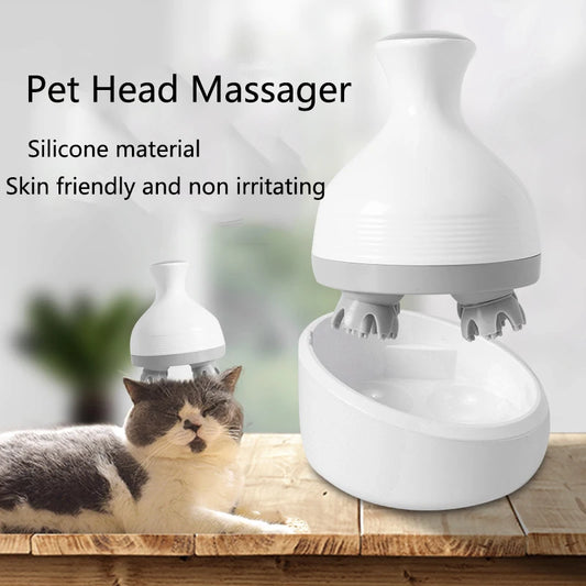 Electric Head Massager Multifunctional Health Care For Scalp Body Shoulder Neck Pet Cat Dog Massage Relieve Stress Rechargeable