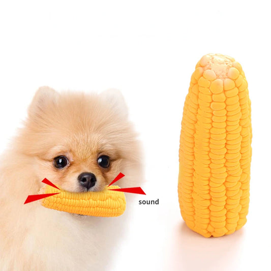New Pet Toys Squeak Toys Latex Corn shape Puppy Dogs Toy Pet Supplies Training Playing Chewing Dog Toys For Small Dogs
